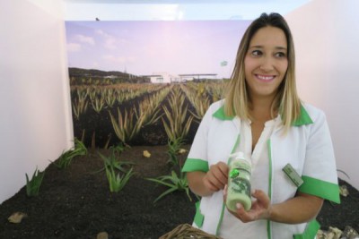 Sara Trujillo es la responsable del Centro de Interpretación del Aloe Vera en La Esperanza.