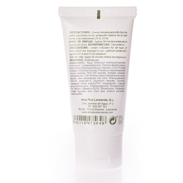 CRÈME SOLAIRE HYDRATANTE POUR LE VISAGE FP50 ALOE VERA 50ml - 2
