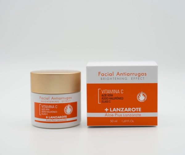 CREMA FACIAL ANTIARRUGAS DE VITAMINA C Y ALOE VERA 50ml - 2