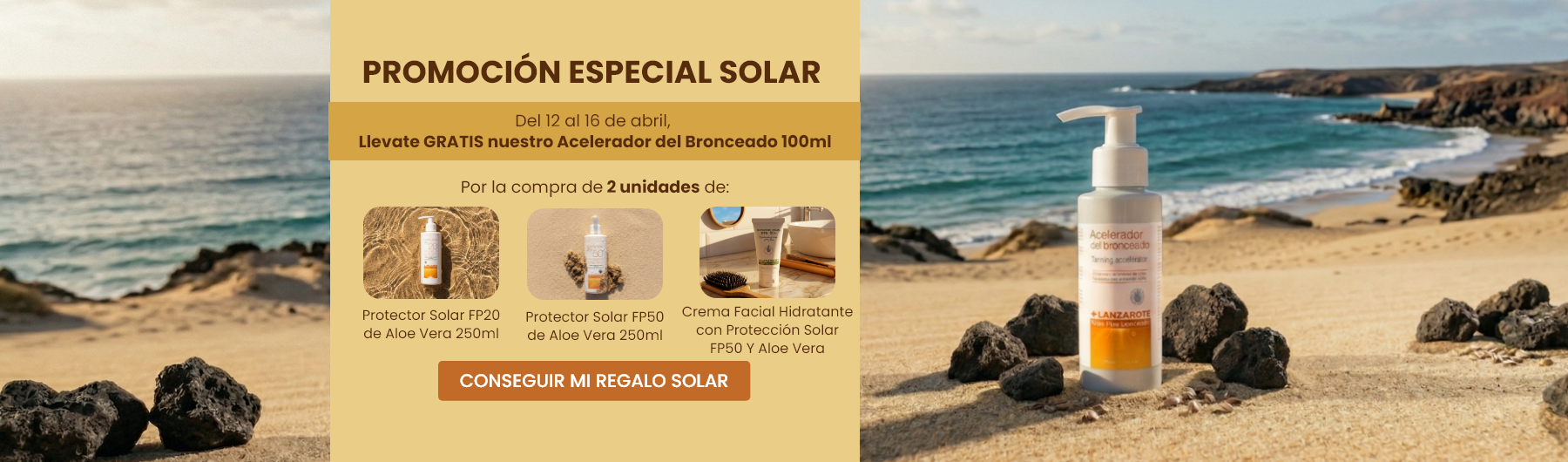 Llevate GRATIS nuestro Acelerador del Bronceado 100ml