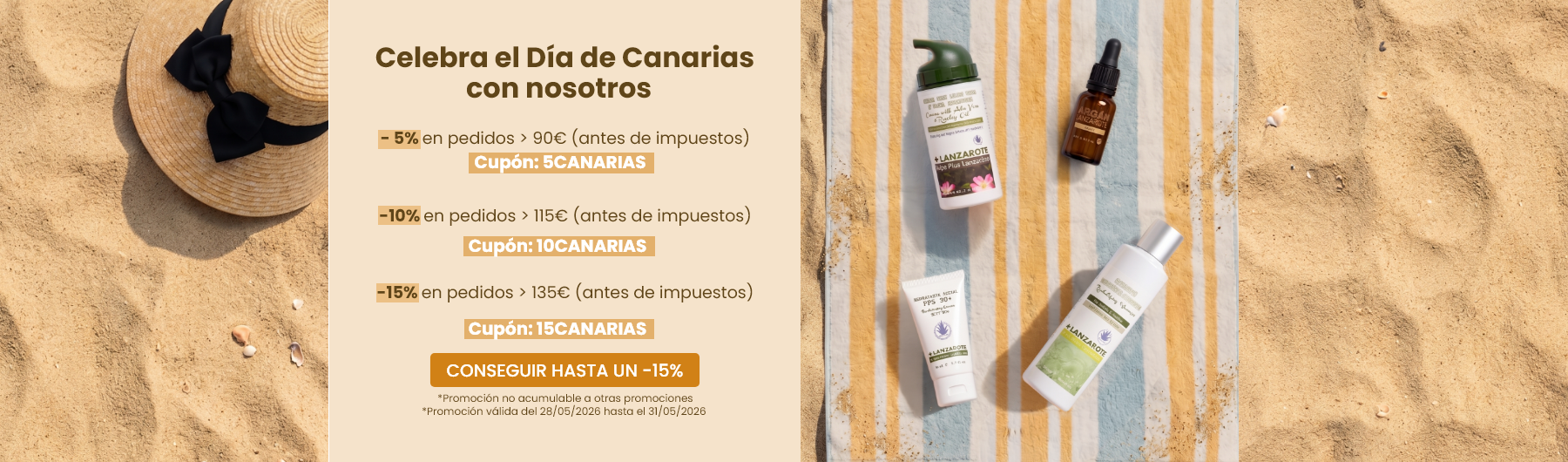 Hasta -15% en toda la web (solo unos días)  