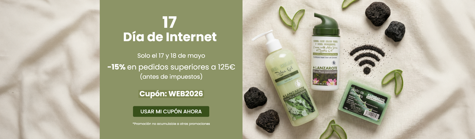 -15% en tu pedido de aloe vera