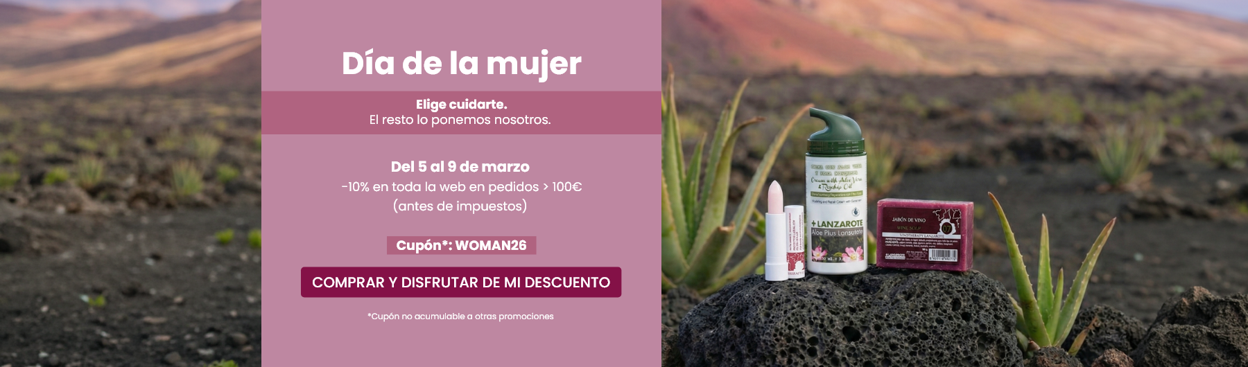 -10% en toda la web en pedidos superiores a 100€.