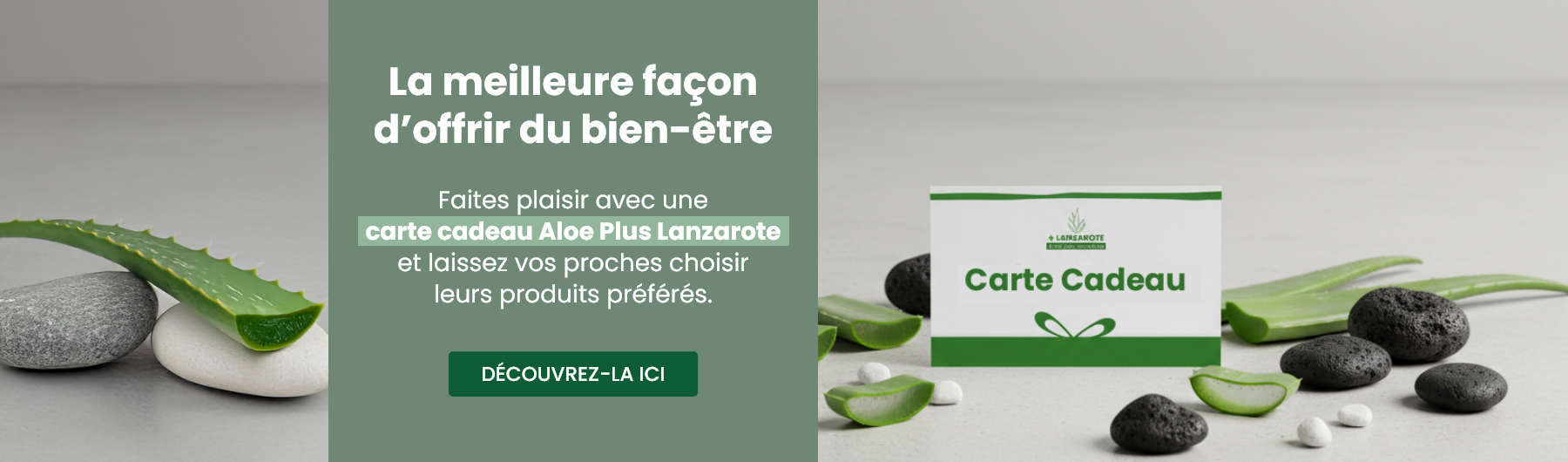 Carte cadeau : Offrez du bien-être, offrez de l’aloe.