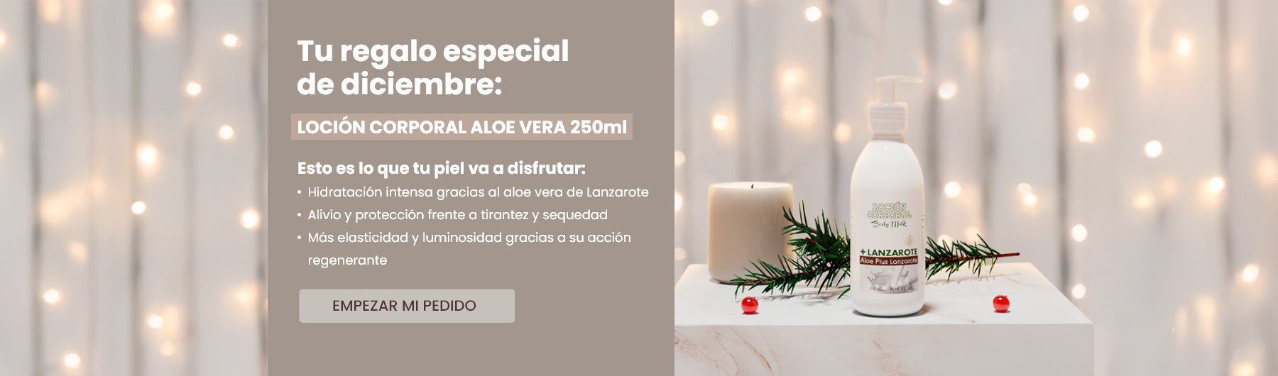 Tu regalo de diciembre: Loción corporal aloe vera 250ml 
