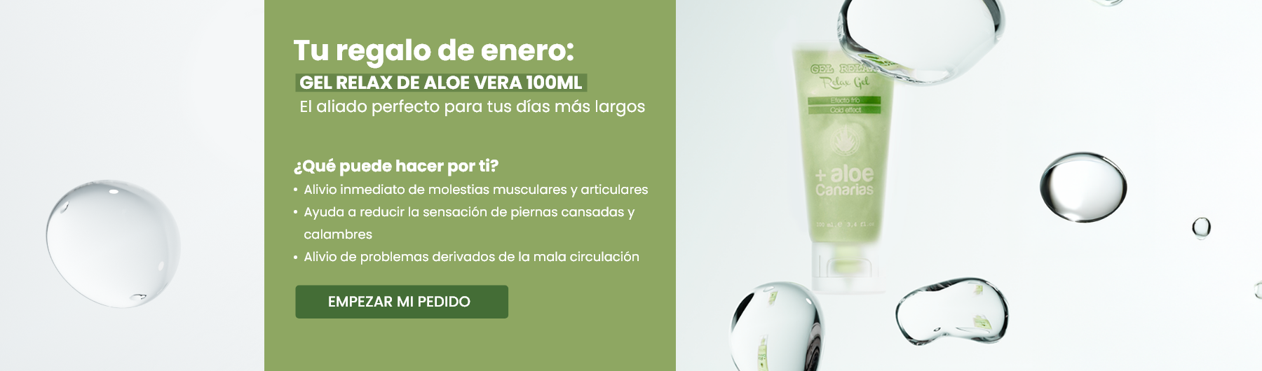 Tu regalo de enero: Gel relax de aloe vera 100ml
