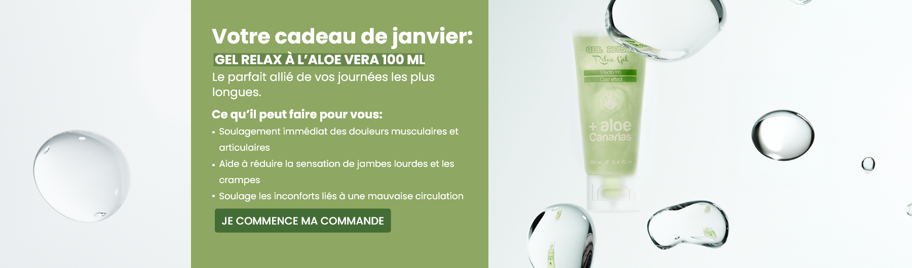 Votre cadeau de janvier : Gel Relax à l’Aloe Vera 100 ml