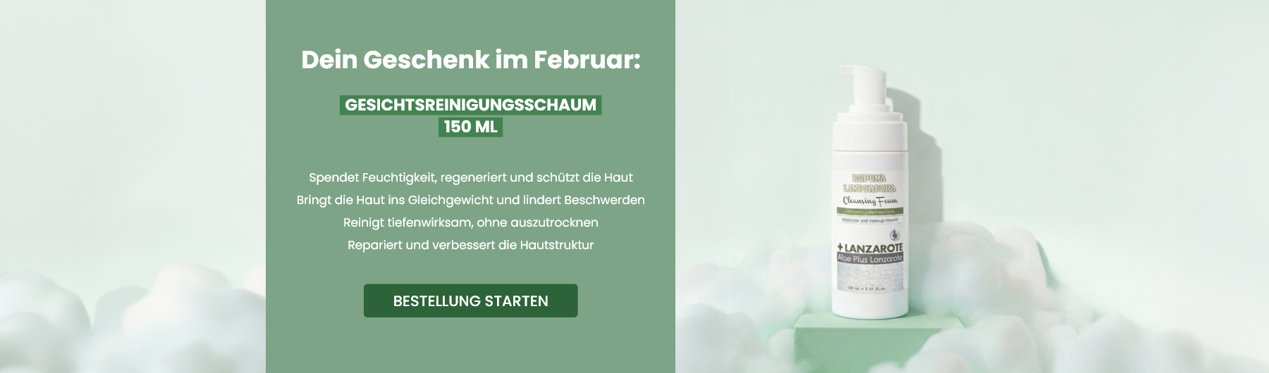 Dein Geschenk im Februar: Gesichtsreinigungsschaum 150 ml