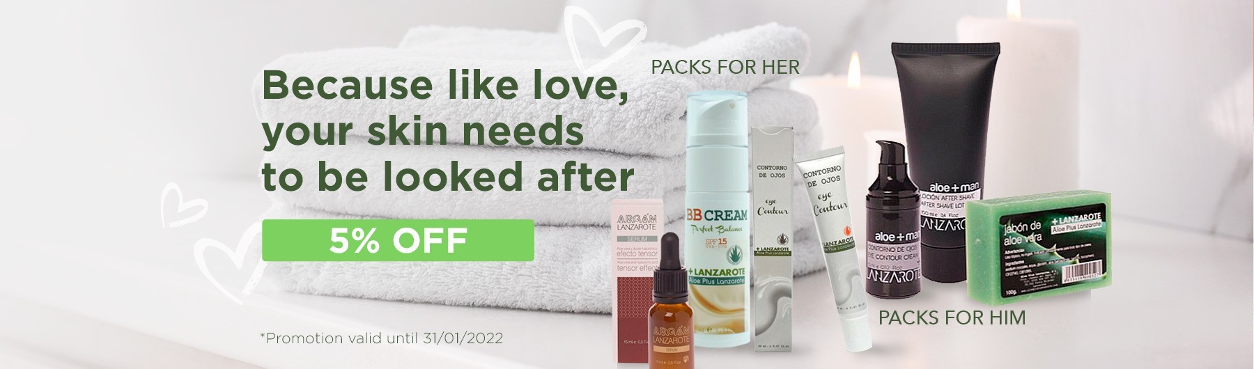Show your beloved how much you love them, with aloe vera.  Here's an idea.