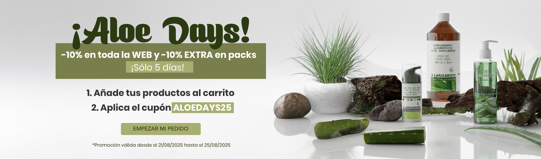 ¡ALOE DAYS! -10% en toda la WEB
