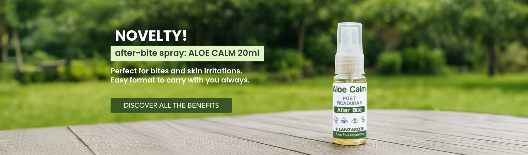  Meet our NEW after-bite spray: ALOE CALM