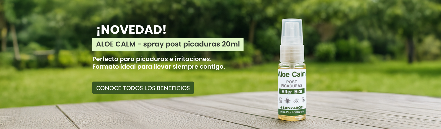Así es nuestro NUEVO spray post picaduras. 