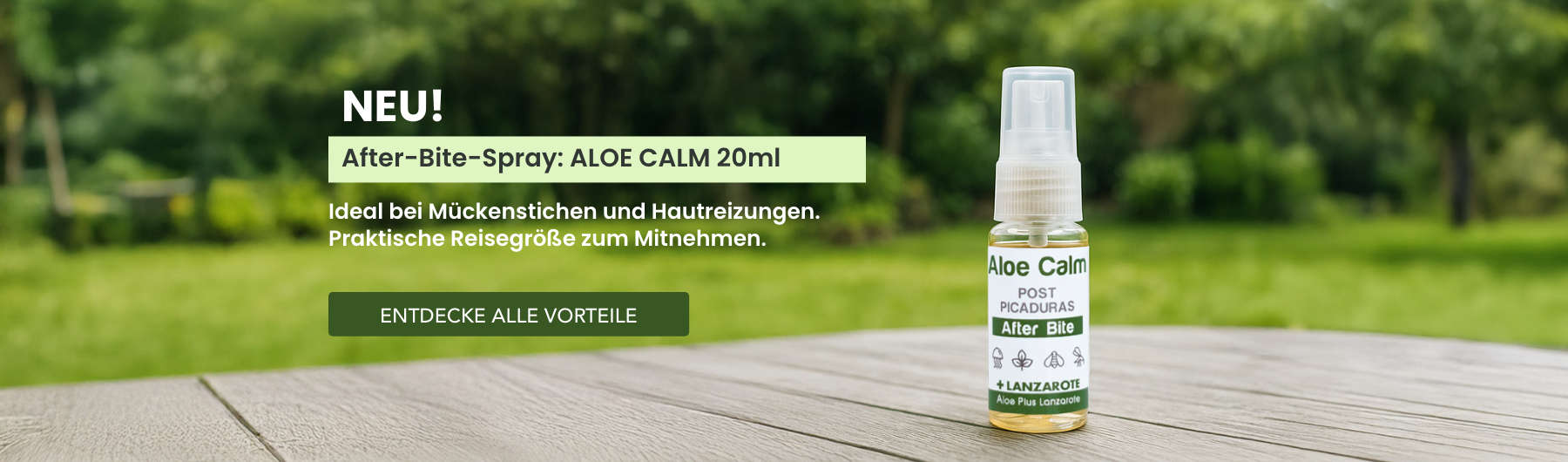 Unser NEUES After-Bite-Spray: ALOE CALM
