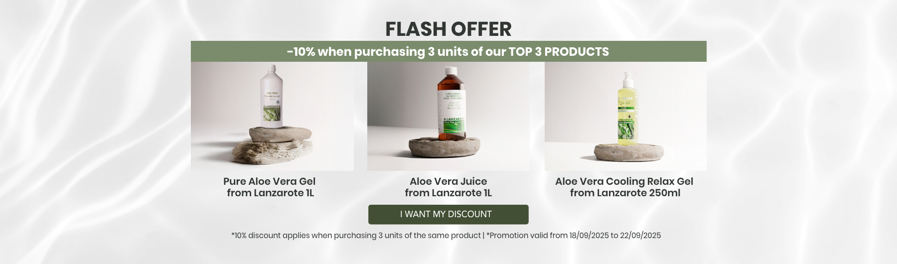 Flash -10% | Your Top 3 Aloe
