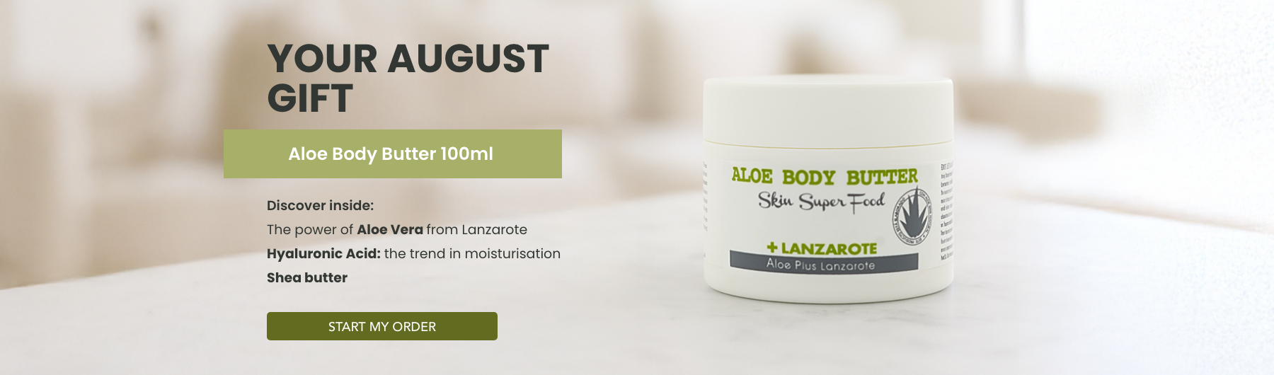 Your August gift: Aloe Body Butter 100ml