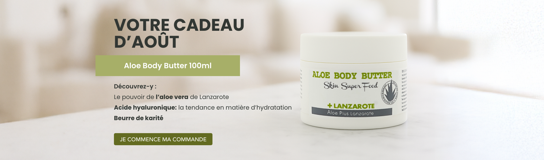 Votre cadeau d’août : Aloe Body Butter 100ml