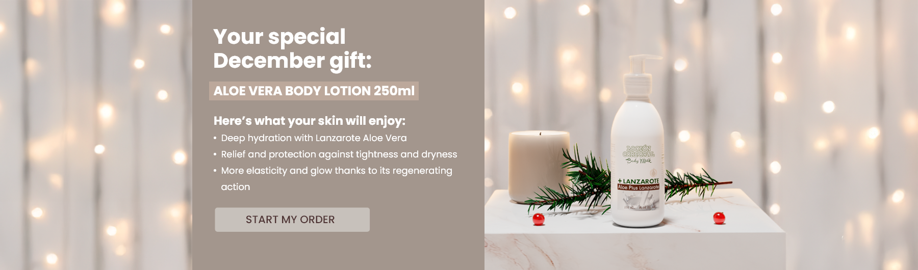 Your December gift: ALOE VERA BODY LOTION 250ml