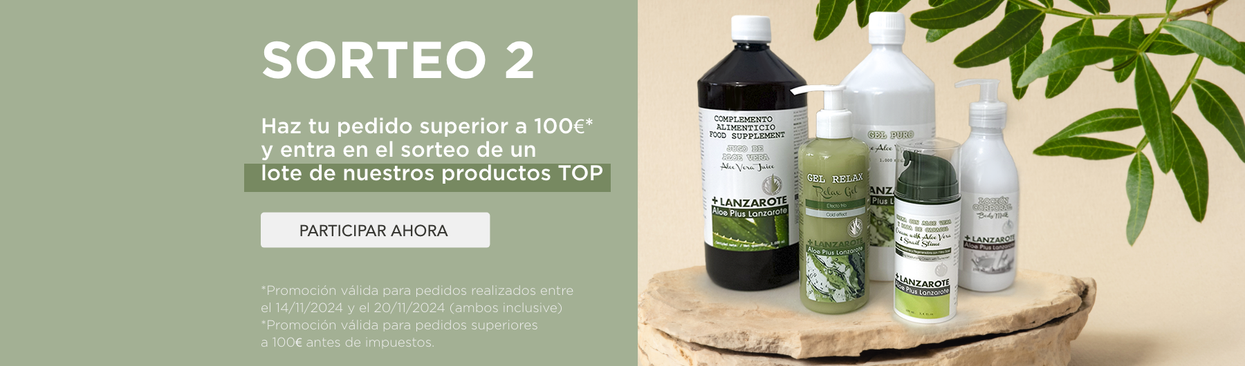 Gana un lote de nuestros productos TOP.  